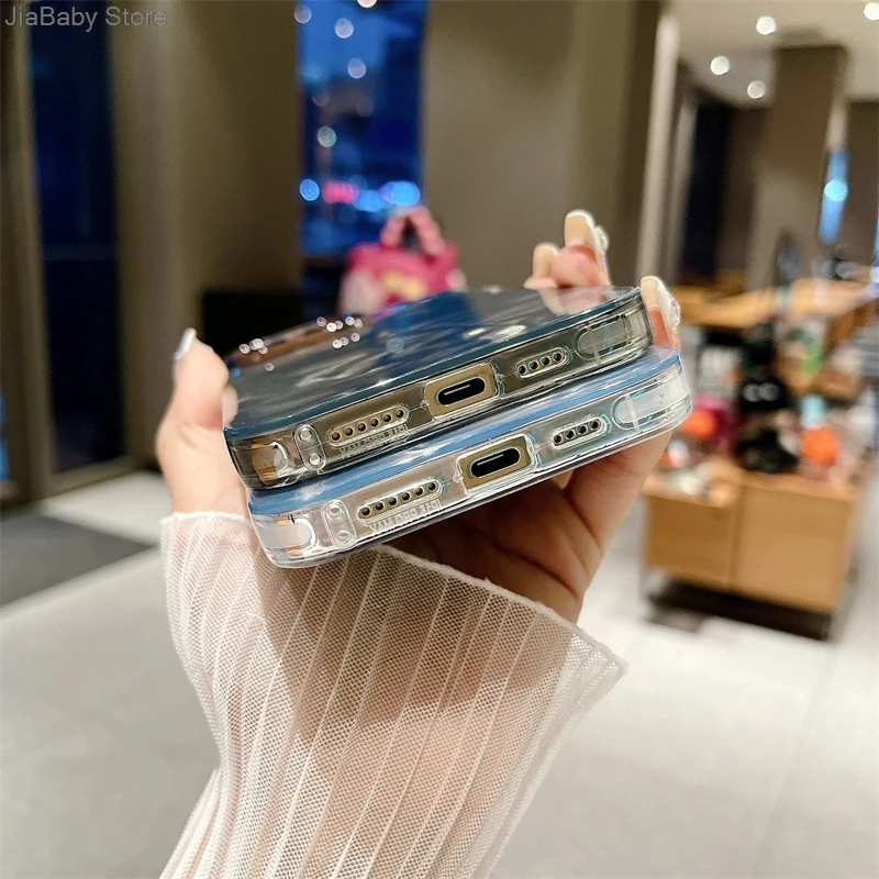 Противоударный мягкий чехол для iPhone 11 12 13 14 15 16 Plus Pro Max