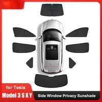 side window privacy trim sunshade for tesla model 3 s x y 2022 2021 car front rear windshield sun shade decorative accessories