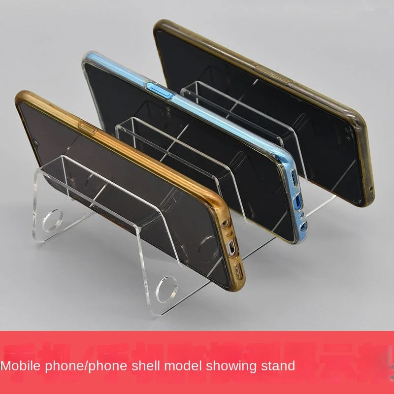 

Прозрачный акриловый держатель для телефона, 12 ячеек, портативная стойка-витрина для сотового телефона, Настольная витрина для дома и офиса