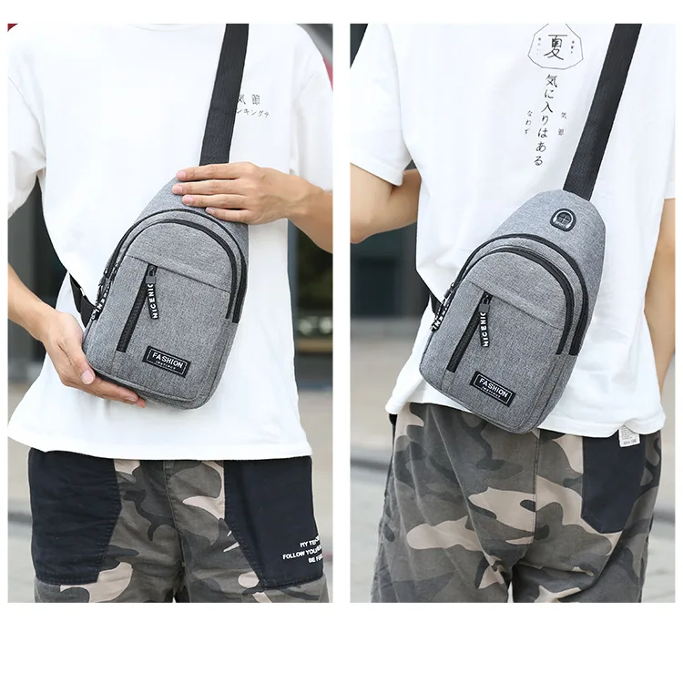 Waist Bags for Men Shoulder Bag Solid Color Chest Bag Outdoor Casual Fashion Small Satchel Simple Small Chest Packs Waist Pack