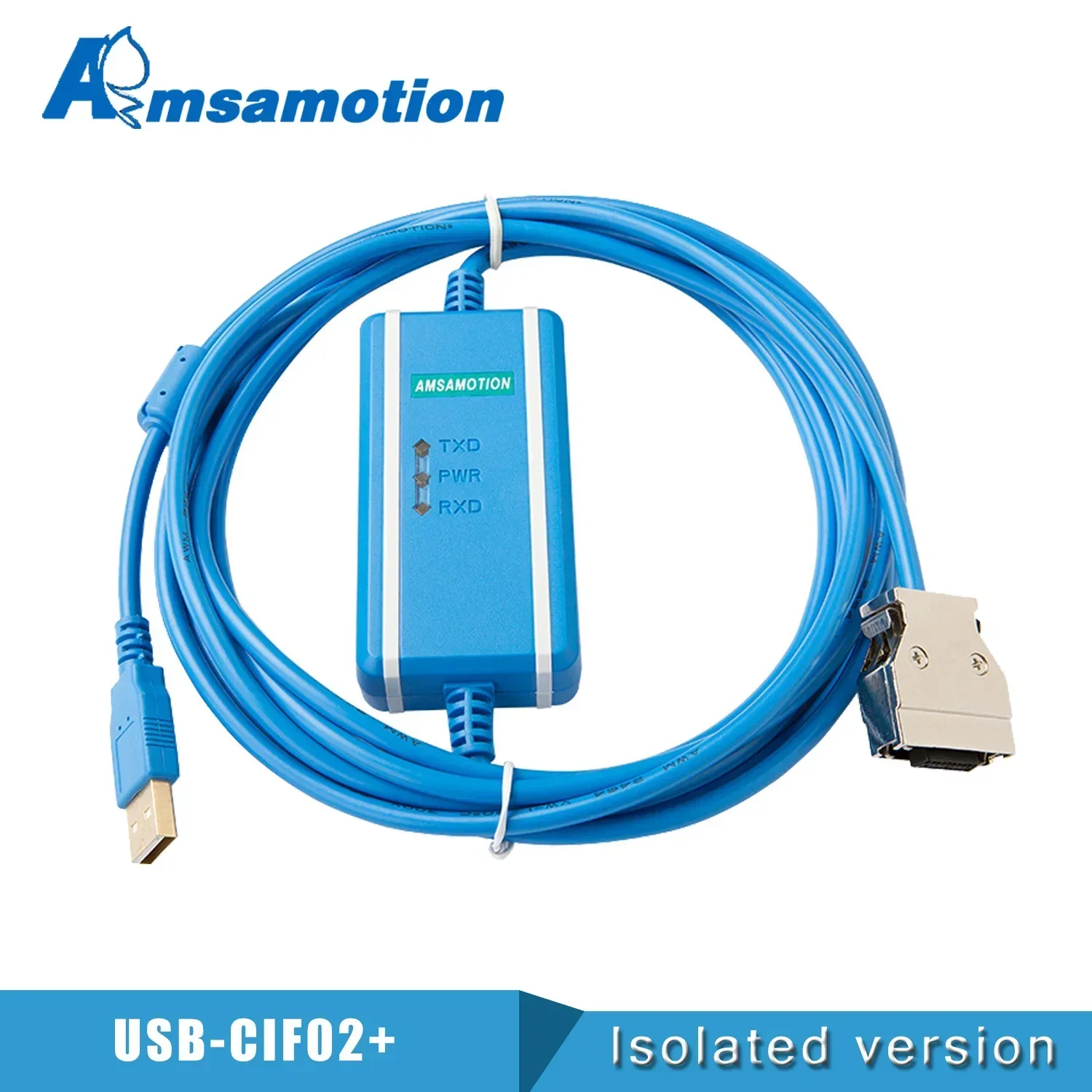 Фото Кабель для загрузки USB-CIF02, подходящий для серии Omron CPM1A/2A, кабель для программирования ПЛК, обновленный USB-порт CQM1-CIF02 №4
