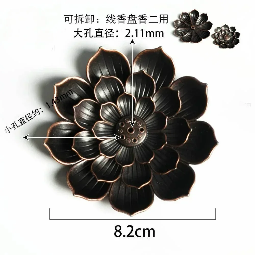 

Курильница из цинкового сплава с линией лотоса