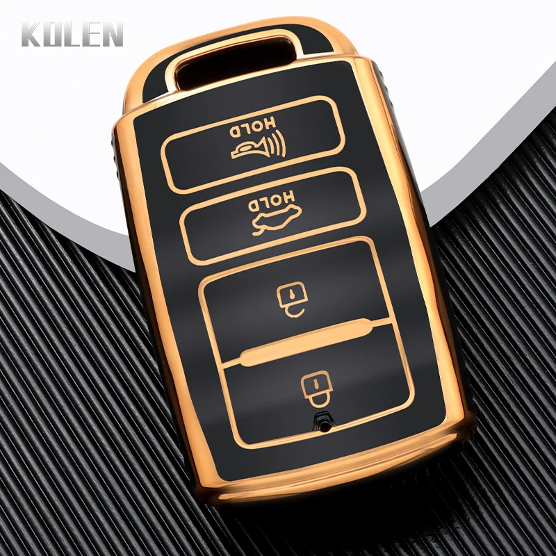 

Чехол для автомобильного ключа из ТПУ с 4 кнопками, чехол-брелок для KIA Cadenza Sorento K3 K5 K7 K900, аксессуары для защиты телефона