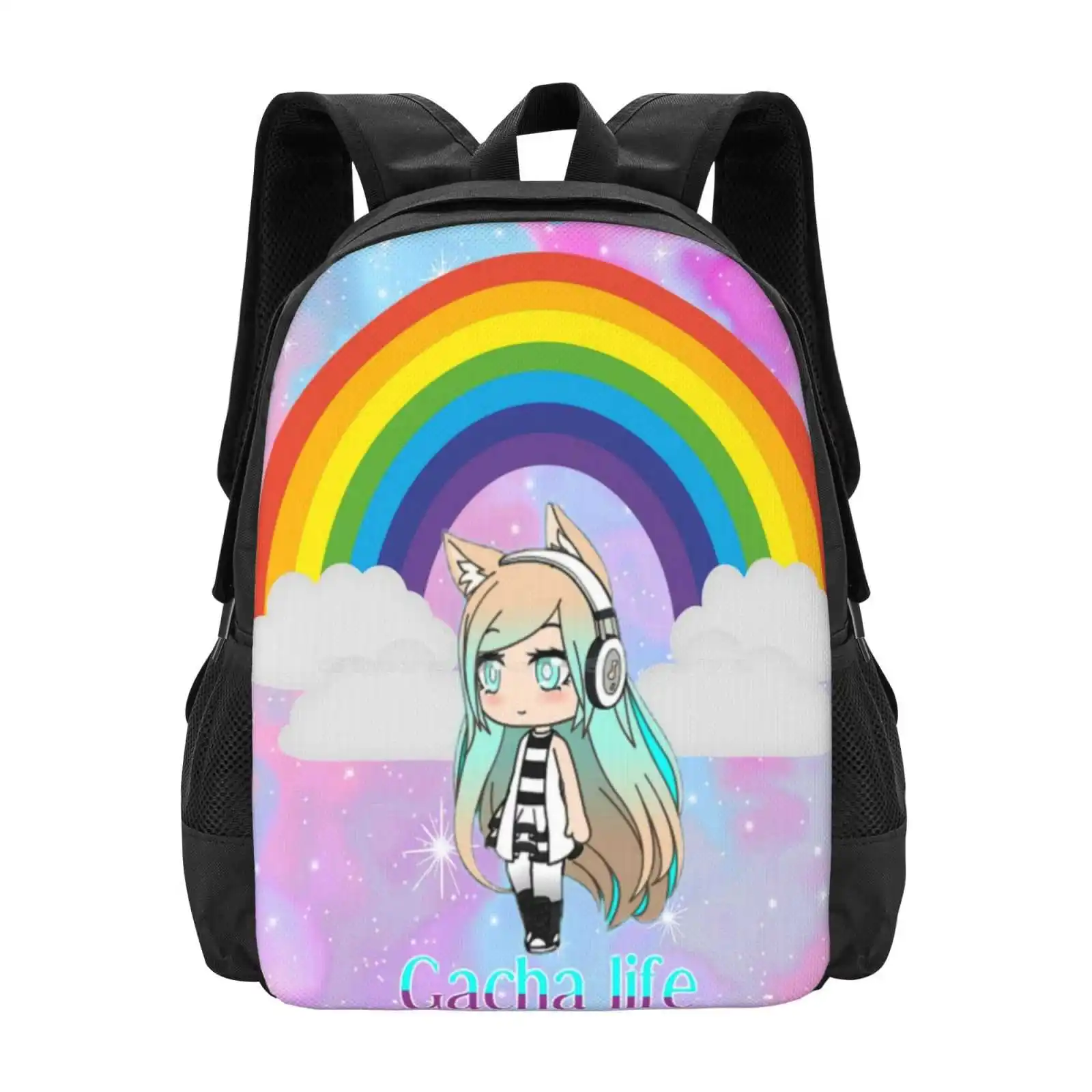 

Школьные ранцы Gacha Life Аниме 4, дорожный рюкзак для ноутбука Gacha Life, манга, Аниме Chibi Kawaii Girl, милый мультяшный Bloxburg Gachaworld