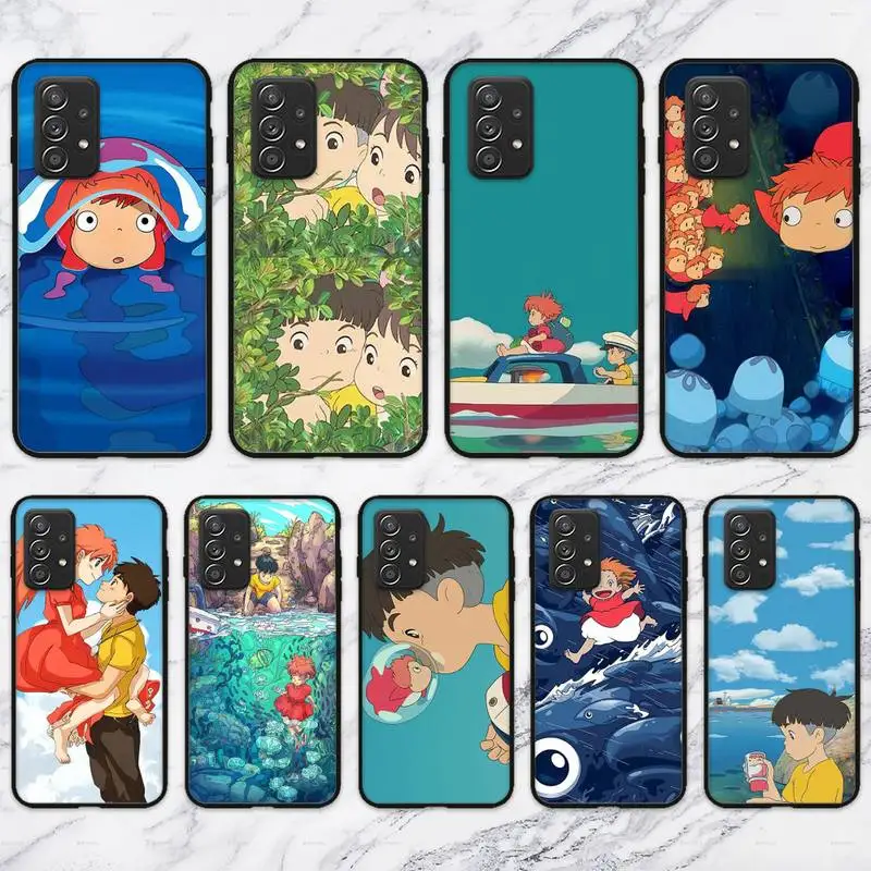 

Japan Anime Cute Ponyo Phone Case For Samsung Galaxy S10 S20 S21 Note10 20Plus Ultra Shell