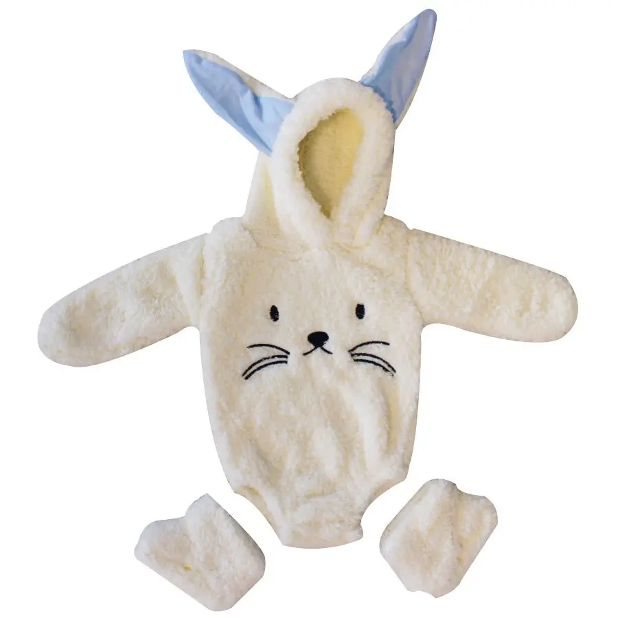 

Rabbit Nakışlı Eared Patikli Blue Body Plush Zıbın