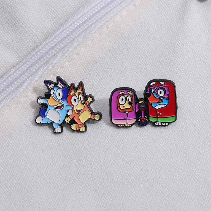 

Dog Brooch Enamel Pin Animal Cartoon Clothes Fashion Gift Kids Backpack Hat Lapel Badge Custom Pet Jewelry Wholesale