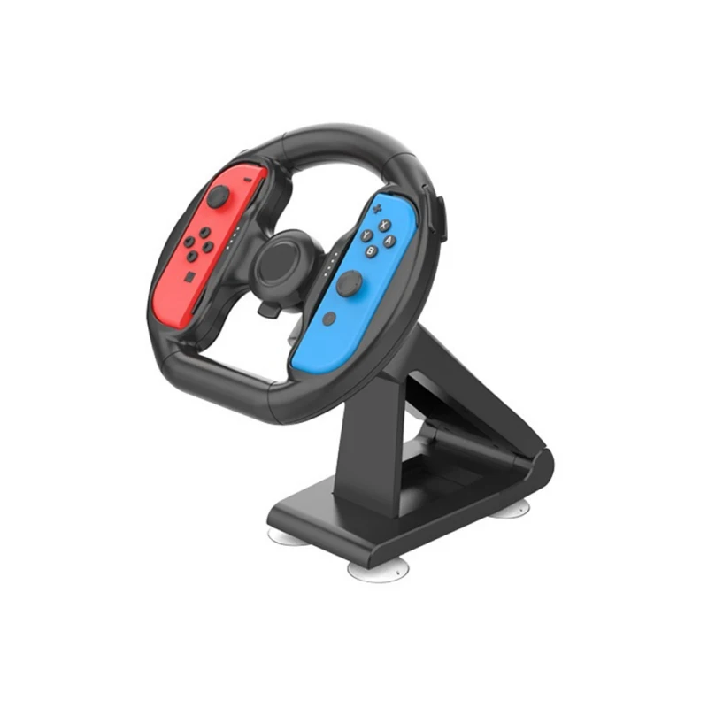 Gaming Steering Wheel for Nintendo Switch Controller Attachment with 4 Suction Cups Racing Game NS Game Console Accessories Part