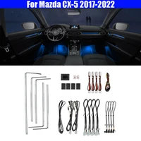 auto car for mazda cx 5 2017 2022 button control decorative ambient light 64 color set atmosphere lamp illuminated led strip