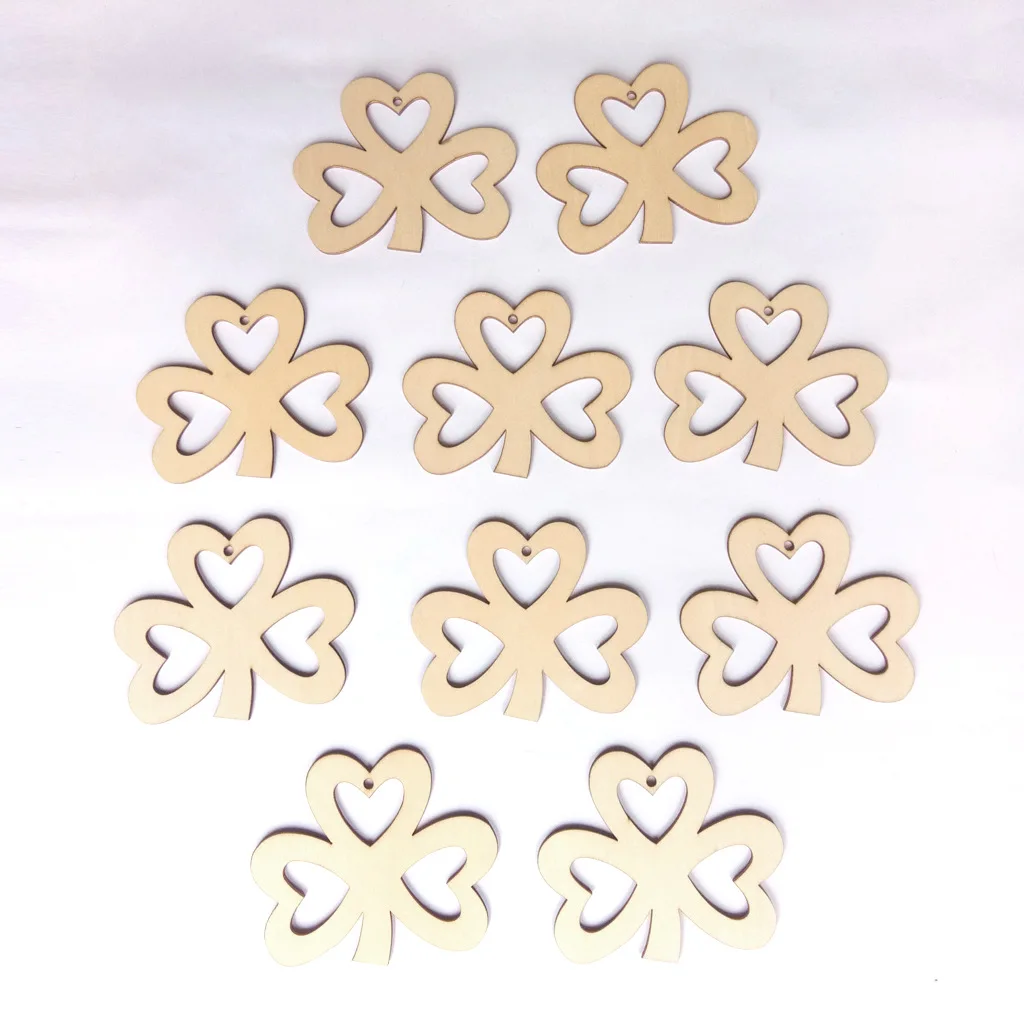 10 шт. украшения ко Дню Св. Патрика деревянный подвесной кулон в виде шампанского