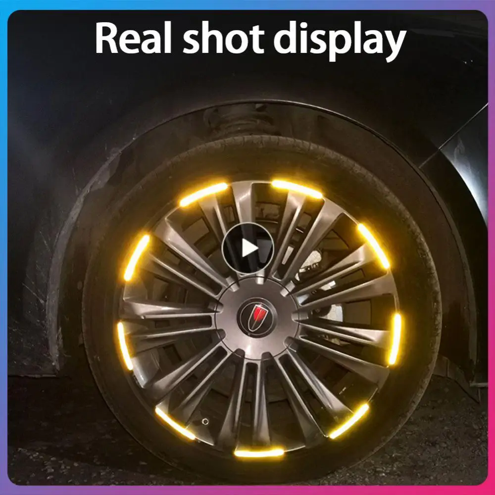 

Светоотражающая наклейка на колесо автомобиля, персонализированная прочная клейкая лента для безопасности дороги, стильная трехмерная Светоотражающая полоса 3d