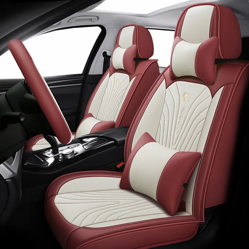 

Car Seat Cover For Bmw G30 F10 E46 E39 E91 F11 F40 X5 G20 I3 X3 F25 X1 F20 X4 Z4 Ix3 Waterproof Leather Auto Accessories