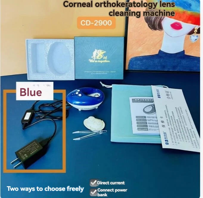 Ультразвуковой очиститель контактных линз Barry Century CD-2900 синего цвета