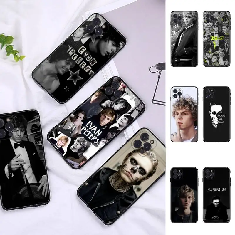 

Evan Peters Phone Case For iPhone 6 7 8 Plus 11 12 13 14 Pro SE 2020 MAX Mini X XS XR Back Funda Cover