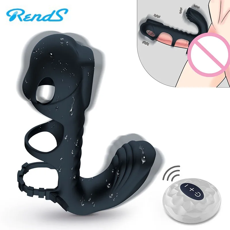 

7 Speed Cock Ring Male Vibrate Penis Cockring Vibrator Clitoris Stimulate Delay Ejaculation Sex Toy For Couple Men Adult Product