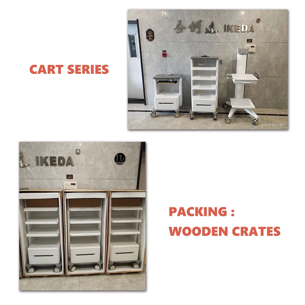 _ Металлическая тележка из алюминиевого сплава для больницы эндоскопии