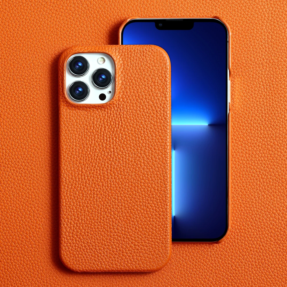 Genuine Cow Leather Phone Case for Apple iPhone 13 14 Pro Max 12 Mini 11 X XR XS 6 6S 7 8 plus 5 SE 2020 Cover