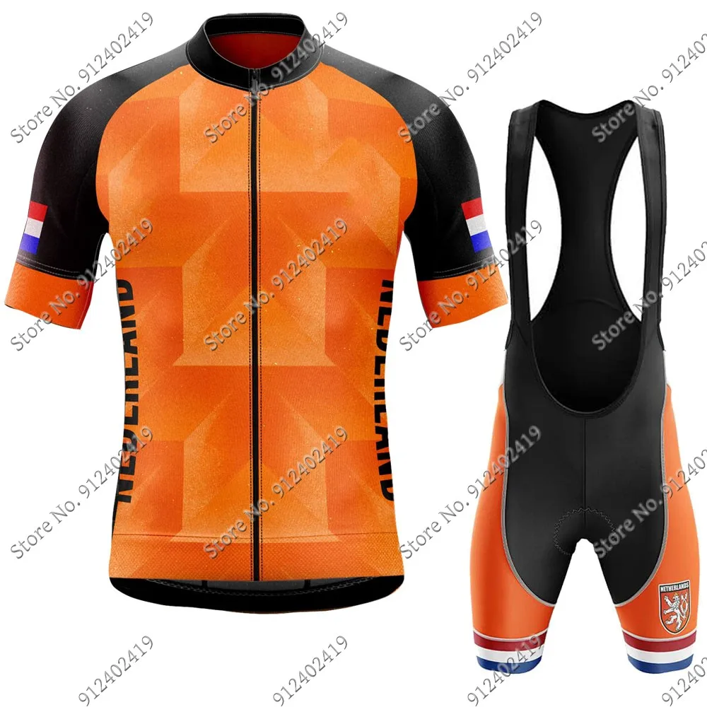 

Комплект команды Нидерландов 2023, комплект из Джерси для езды на велосипеде, Мужская одежда для езды на велосипеде, рубашка для шоссейного ве...