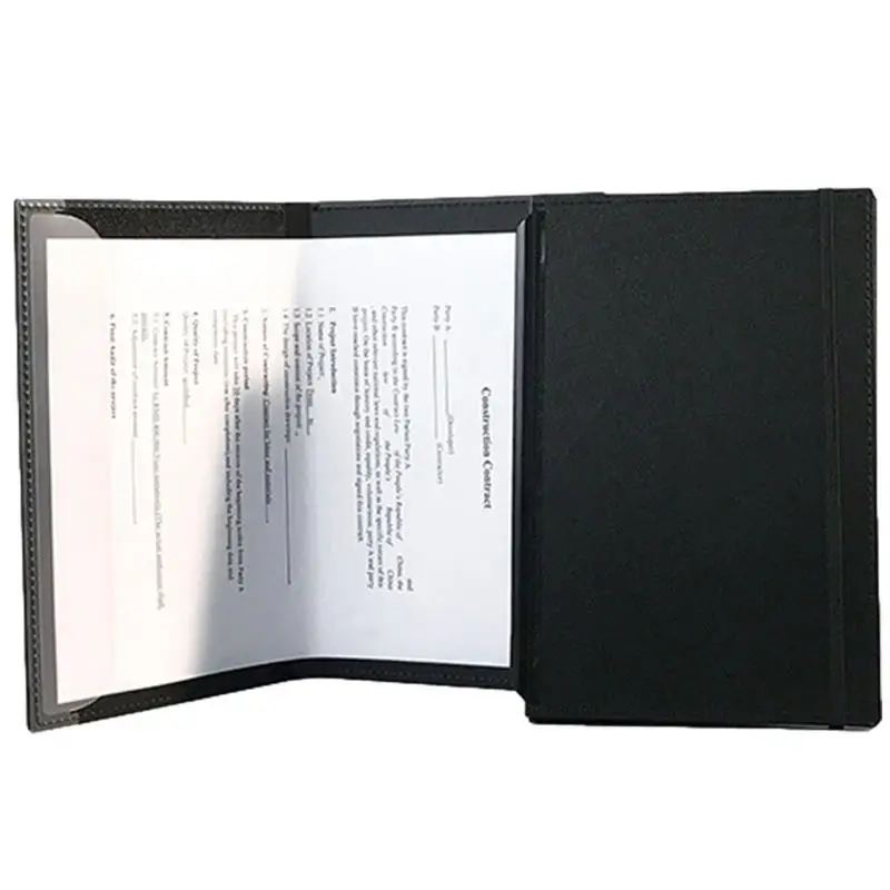 

A4 Clipboard Foldable Pocket Size Nurse Clip Board Waterproof And Smooth Black File Holder Designed For Classroom And Office Use