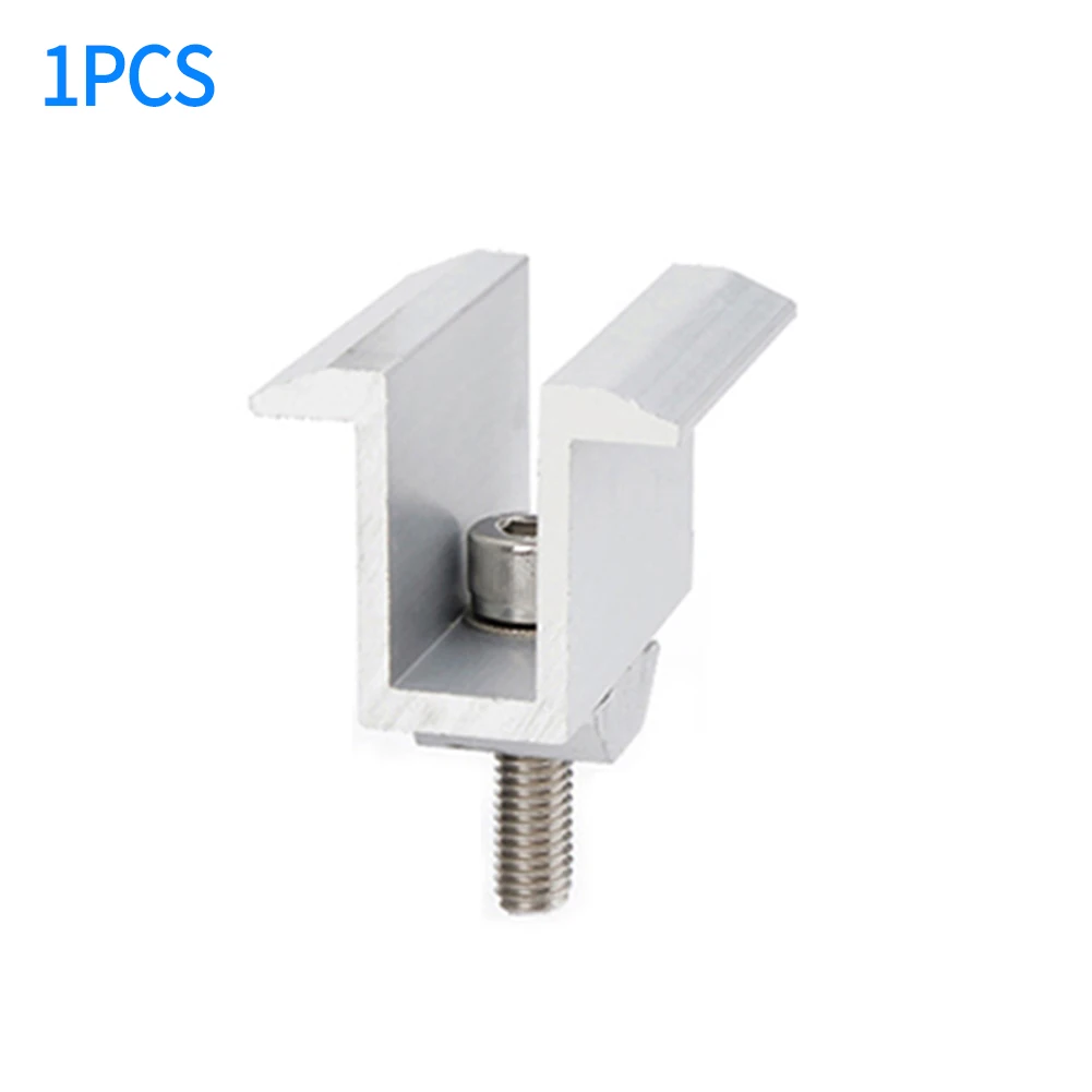 

1/4Pcs Solar Panel Bracket Clamps Medium Voltage PV Mounts Bracket Clamp Aluminum Alloy Solar Panel Racking Accessories