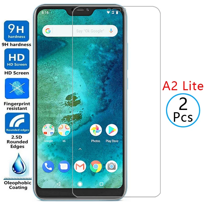 Фото Защитное закаленное стекло (2 шт.) для Xiaomi Mi A2 Lite / Mi A2 Lite (2) №1