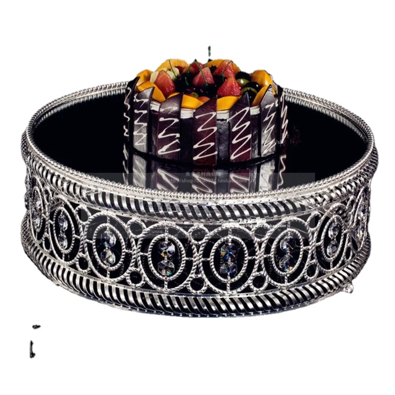 

1 шт. международная торговля одинарная Европейская Хрустальная тарелка для торта 12 дюймов 14 дюймов 16 дюймов зеркальный торт десерт Тайвань West Point