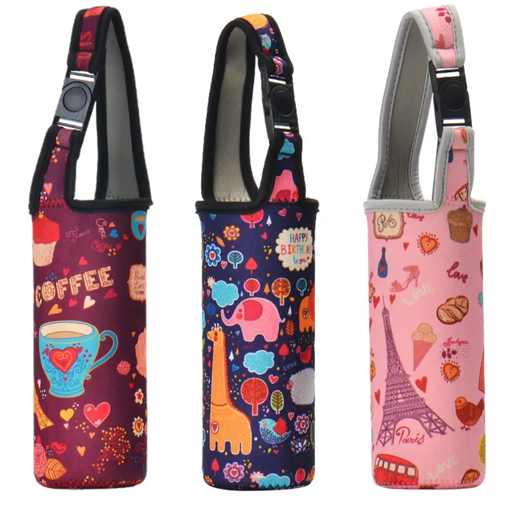 

Универсальная Полезная Вакуумная чашка с мультяшным принтом, защитный рукав, портативная Крышка для бутылки с водой, утолщенная Крышка для ...