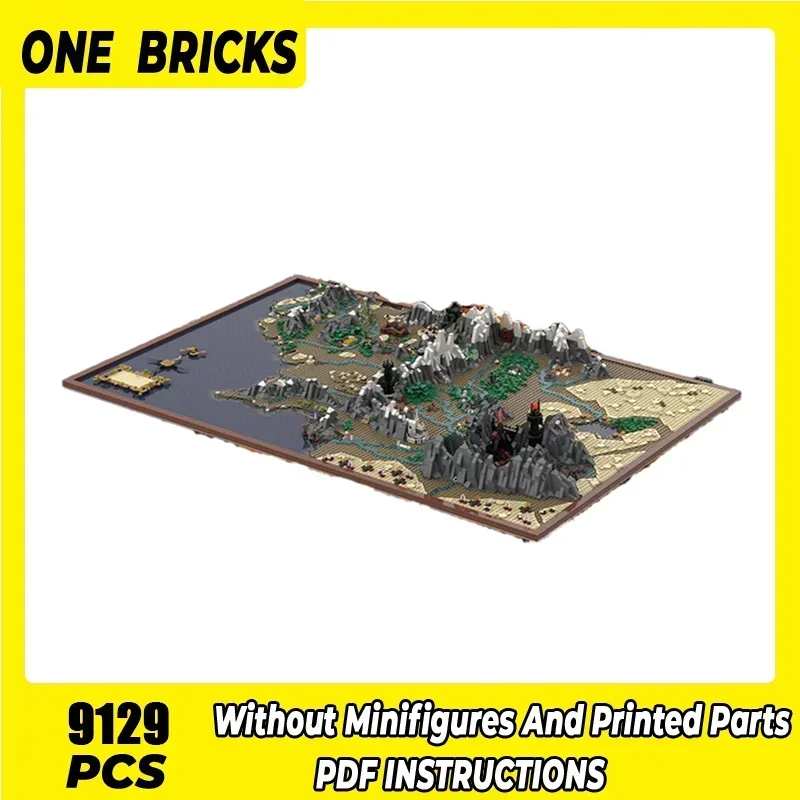 Технология Кирпичи Волшебные Кольца Moc Строительные Блоки Фильм Сцена UCS Карта