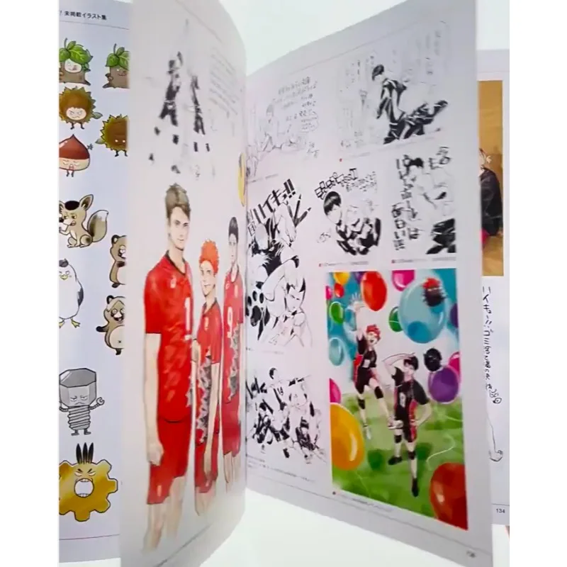 Фото Хайкью!! Журнал Art Book, выпуск за август 2025 года, №2: Коллекция иллюстраций Фурудатэ Харуичи, Книга по сценарии Тобио Шойо Хинаты №3