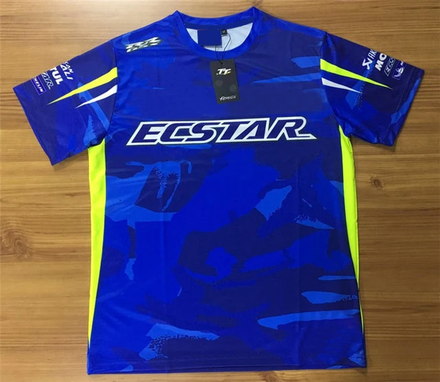 

Moto GP Team Racing T-shirt Fashion Casual Jersey For Suzuki Blue Yellow Mens Summer Riding Off-Road Clothes Quick-dry