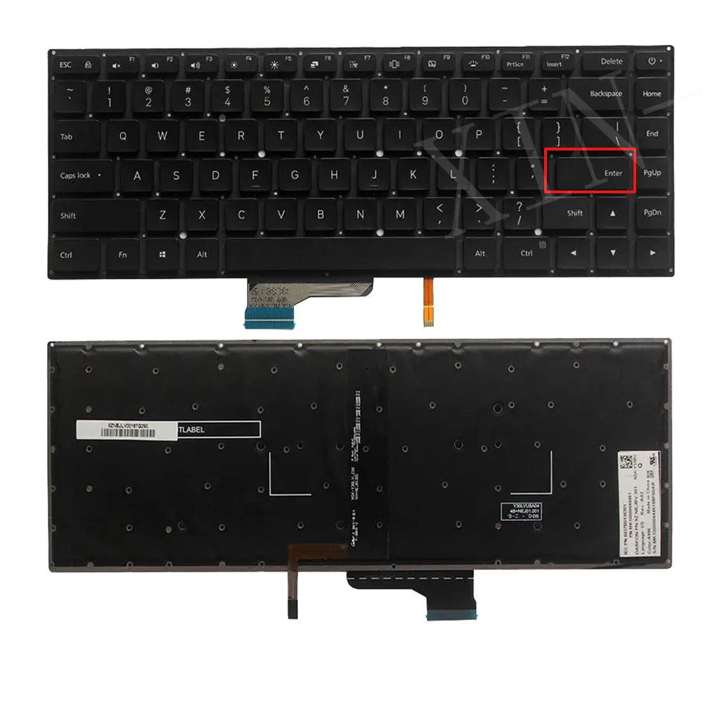 Клавиатура с подсветкой США для ноутбука Xiaomi Mi Pro 15 6 дюйма 9Z.NEJBV.101 NSK-Y31BV