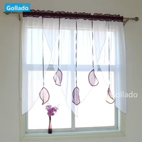 Original Morden Tulle Sheer Pendant Style Window Curtains for Livingroom Kitchen Balcony Home Decor