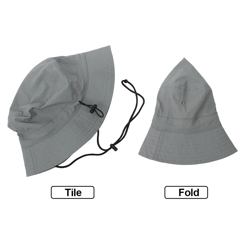 Панама Складная унисекс шляпа рыбака с регулируемым ремешком для подбородка