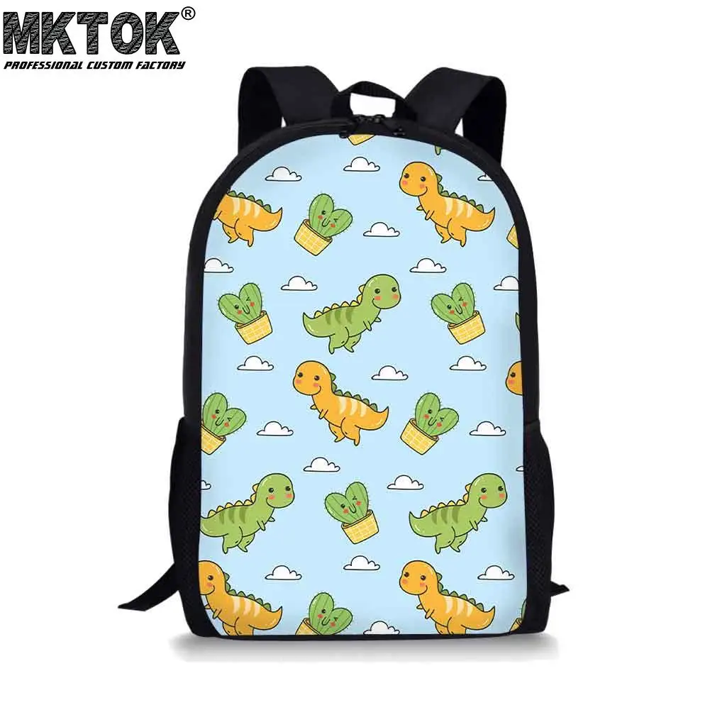 Cute Cartoon Dinosaur Print School Bags High Quality Waterproof Children's Backpack Multifunctional Boys Satchel Free Shipping