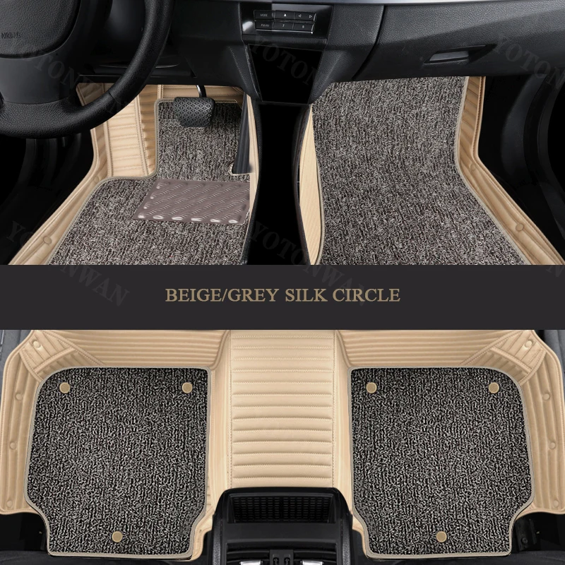 

YOTONWAN Custom Leather Car Foor Mat For Dodge Dart challenger Caliber Durango Avenger Magnum Charger Challenger Grand Caravan