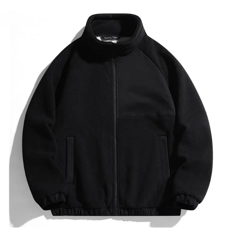 Autumn Winter New Fleece Coat Men Cashmere Thickened Jackets Outdoor Fleece Warm Jacket Coats Big Size