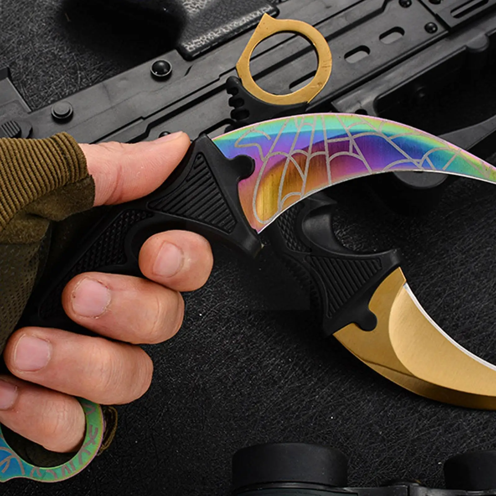 

Fixed Blade Claw Knife With Sheath Cs Go Karambit Knife Hunting Tool Knives Outdoor Edc Tactical Camping Self-defense Survi O0v7