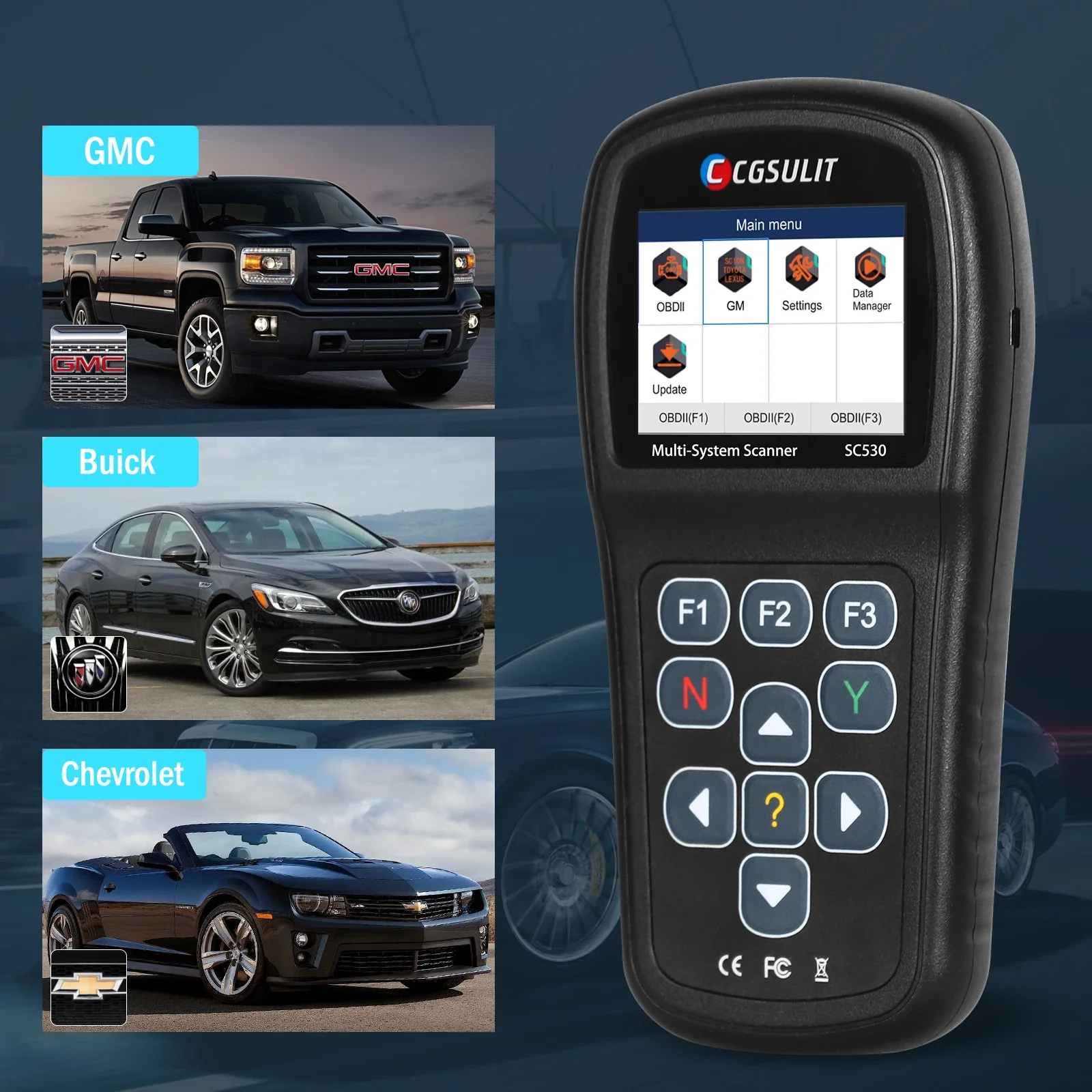 Полный системный автомобильный инструмент CGSULIT SC530 Диагностические инструменты