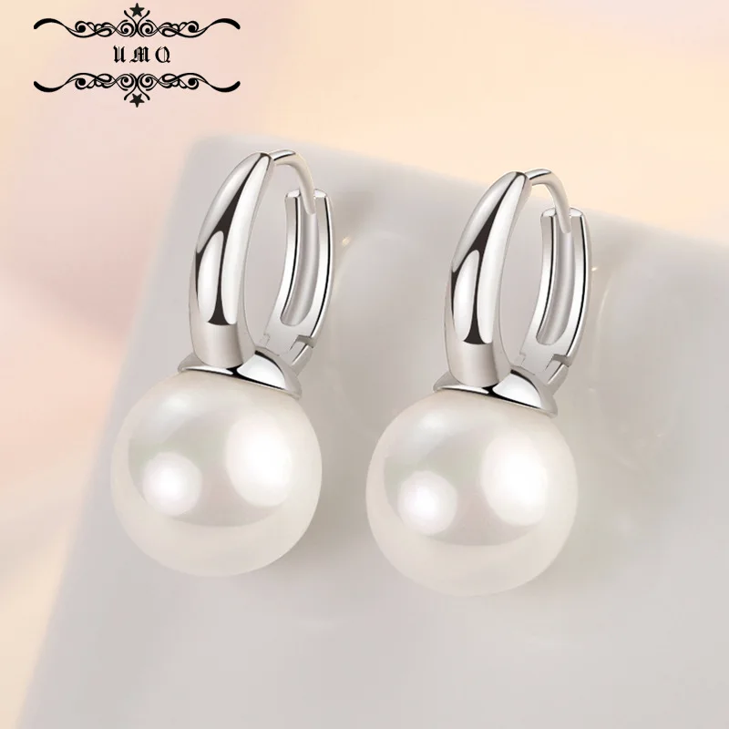 

Pearl Earrings Female Sterling Silver New Fashion Korean Temperament Net Red S925 Sterling Silver Pearl Earrings