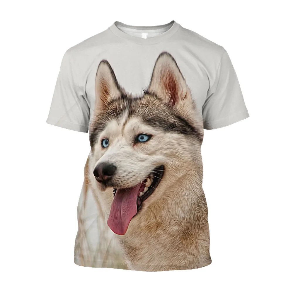 

Jumeast 3D Siberian Husky Printed T-shirts Cute Pet Dog Kawaii Clothes Casual Graphic T Shirts For Men Aesthetic T-shirty Tops