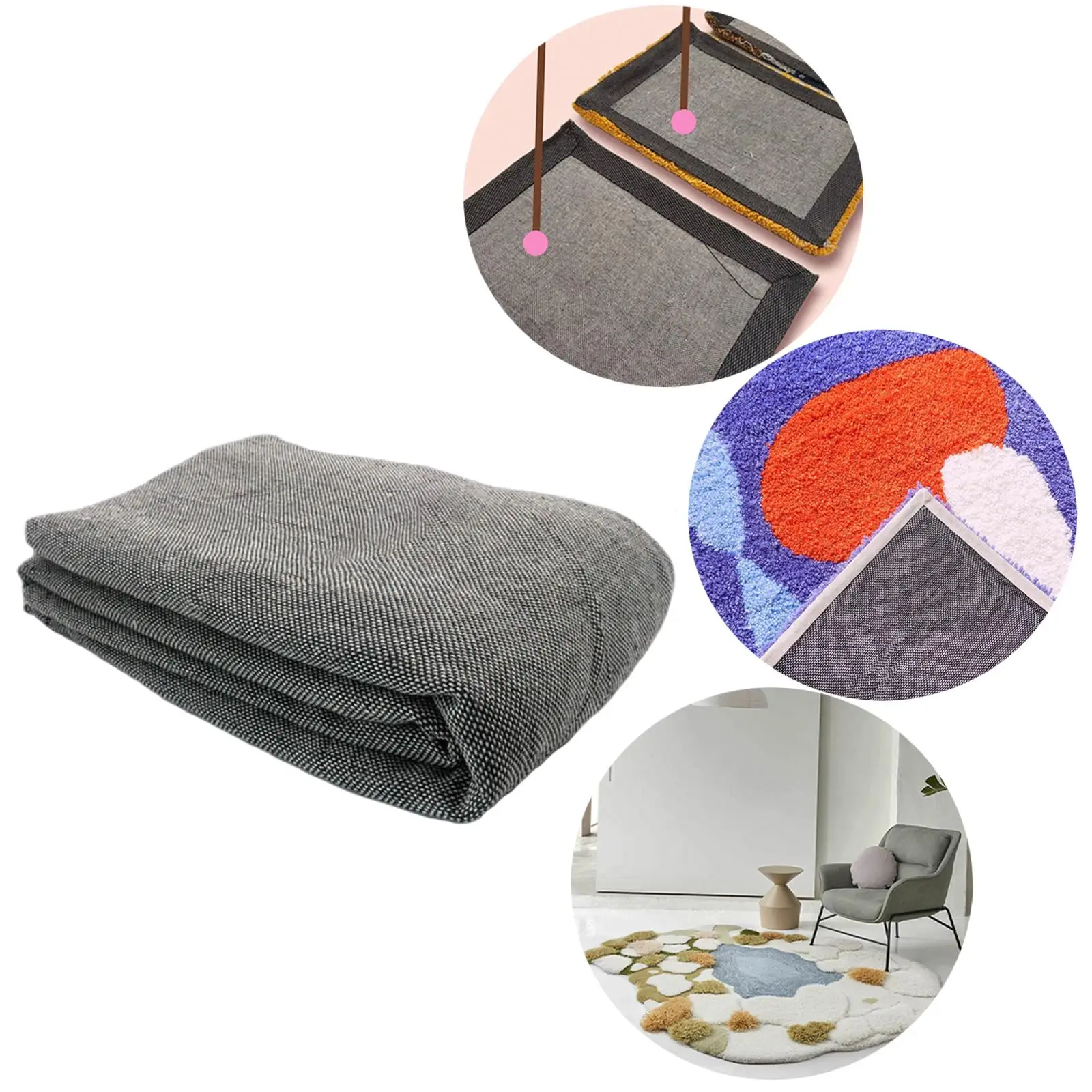

Non- Final Backing Cloth Rug Fabric DIY Tool Needle Machine Tufting