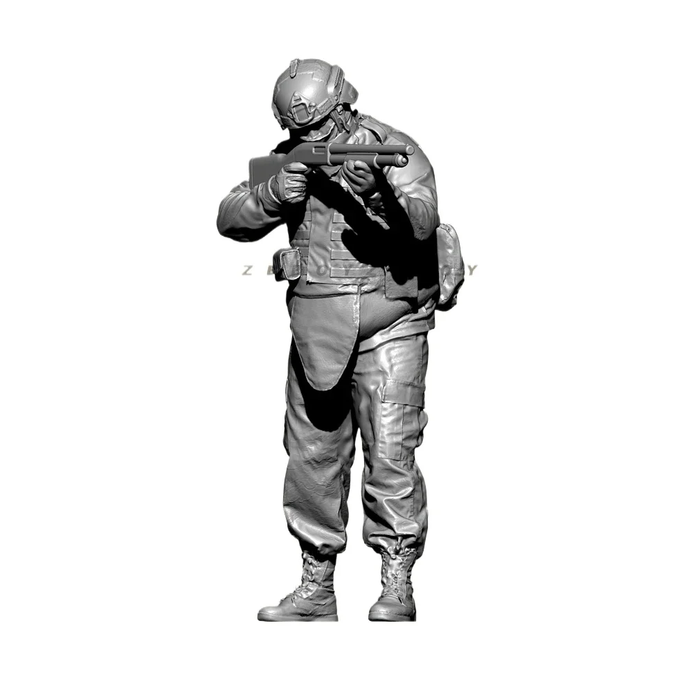 50 мм наборы моделей солдата из смолы фигурка бесцветная и самособранная TD-4324