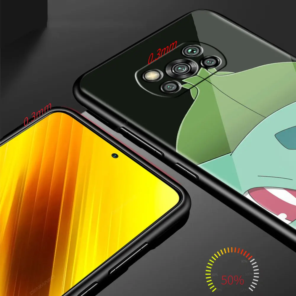 cartoon cute pokemon for xiaomi poco x3 nfc m3 pro f3 gt case soft phone cover for mi poco x2 f1 m4 11t 11 lite 10t 10 9t shell free global shipping