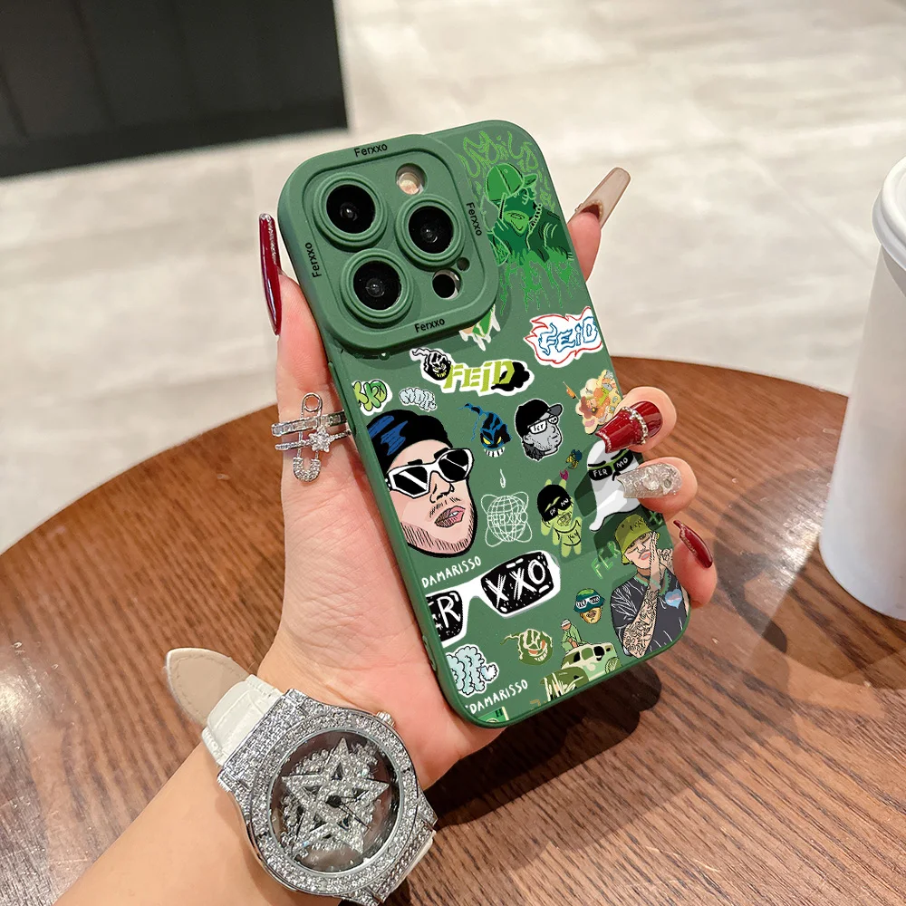 Чехол для телефона Feid Nitro Jam Ferxxo защитный чехол iPhone 16 15 14 13 12 11 X XR Xs Plus Pro Max Mini