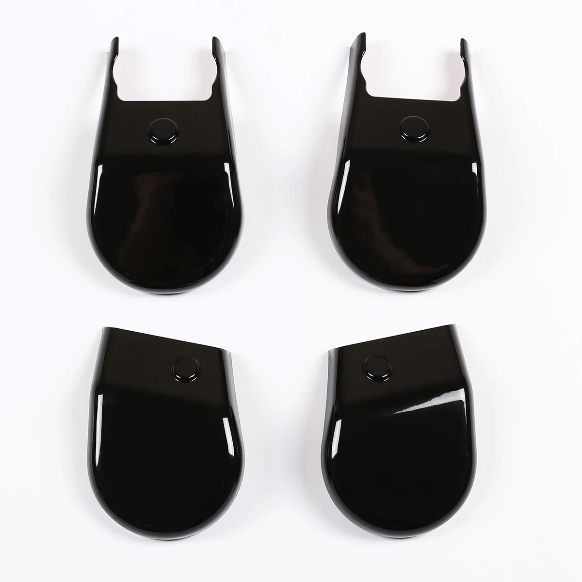 

Глянцевая черная Защитная крышка на ногу автомобильного сиденья из АБС-пластика, декоративная крышка, Накладка для Toyota Hilux 2015-2022, аксессуары для интерьера