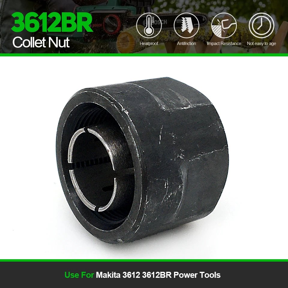 1 шт. замена 12,7 мм 12 мм цанговая гайка погружной фрезерный станок для Makita 3612 3612BR электроинструменты аксессуары запасные части