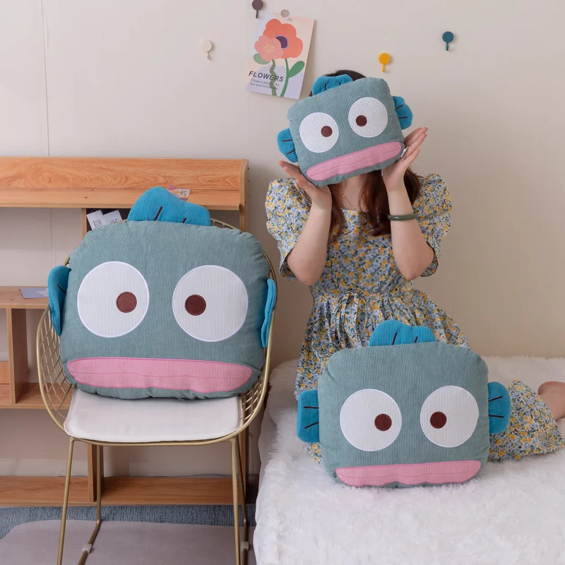 Sanrio утолщенная вельветовая подушка для спины Kuromi Cinnamoroll смокинг Сэм декоративная