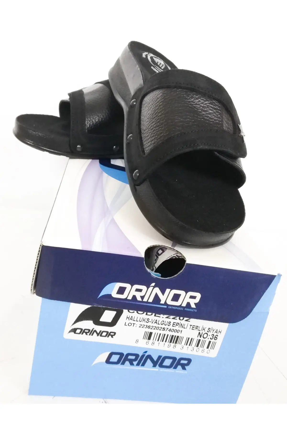 

Halluks-valgus epin slippers black