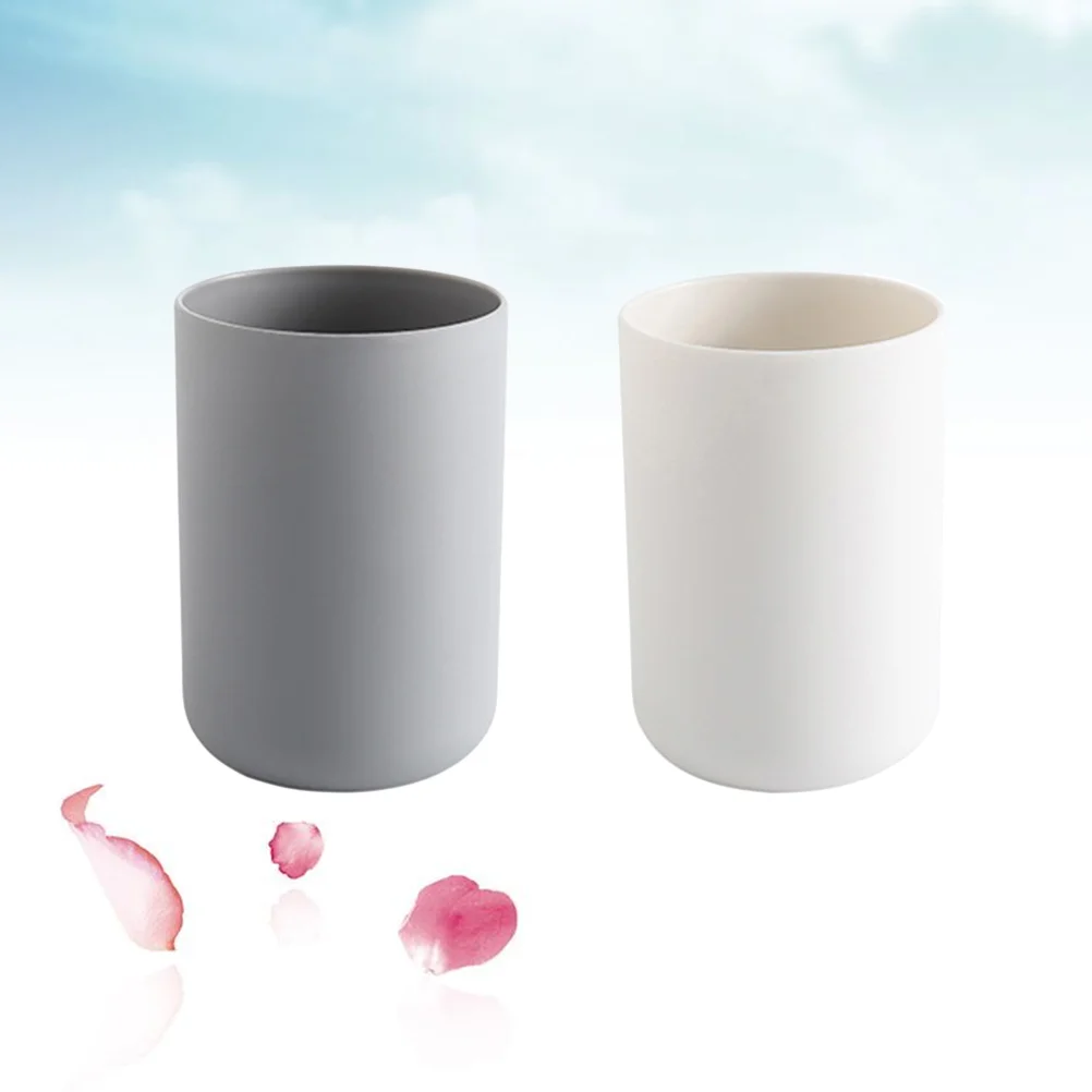 

Cup Tumbler Bathroom Cups Holder Reusable Water Home Toothpaste Washing Portable Drinking Modern Brush Unbreakable