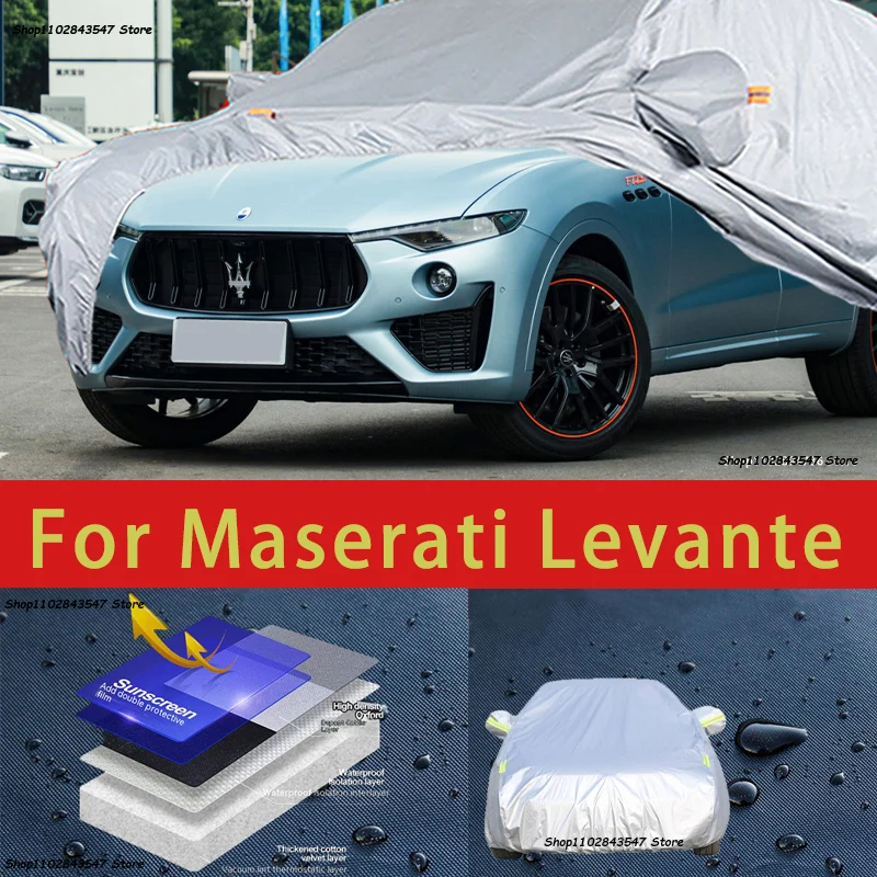 

Наружная защита для Maserati Levante, полные автомобильные Чехлы, снежный чехол, Солнцезащитный водонепроницаемый пыленепроницаемый внешний автомобильный аксессуар